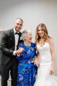 grandmother with dementia celebrates grandson's wedding